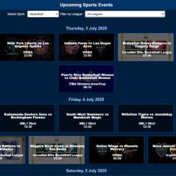 Special   SPORTS GUIDE  :  Channels showing this event